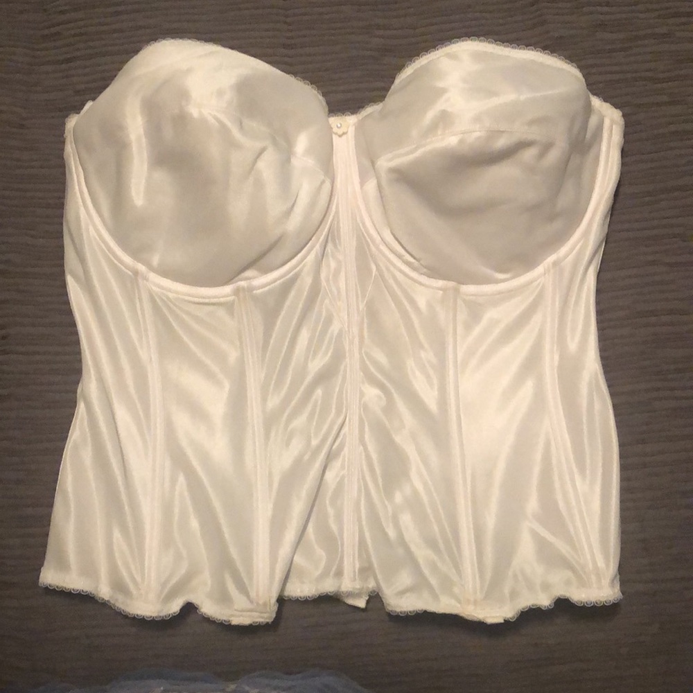 Vintage bridal longline bra / bustier